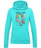Girlie College Hoodie - Animal Farm (the new breed)