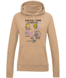 Girlie College Hoodie - Animal Farm (the new breed)