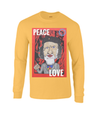 Men's long sleeve t-shirt - Peace and love