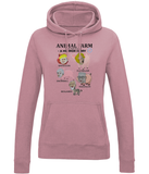 Girlie College Hoodie - Animal Farm (the new breed)