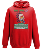 AWD Unisex College Hoodie - Chief Seattle, web of life