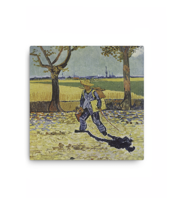 Z Art The painter on his way to work canvas prints