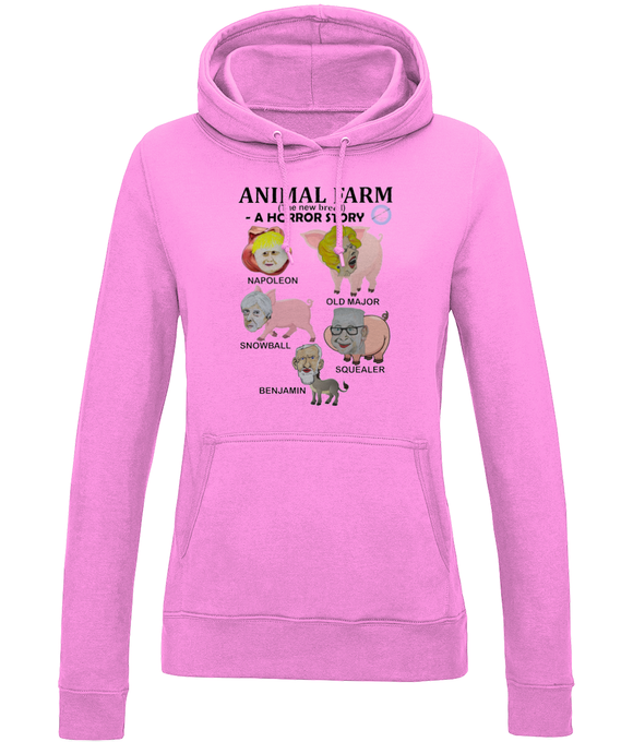 Girlie College Hoodie - Animal Farm (the new breed)