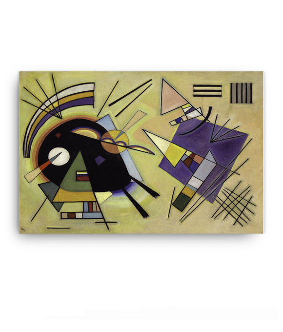 Z Art Black and violet canvas prints